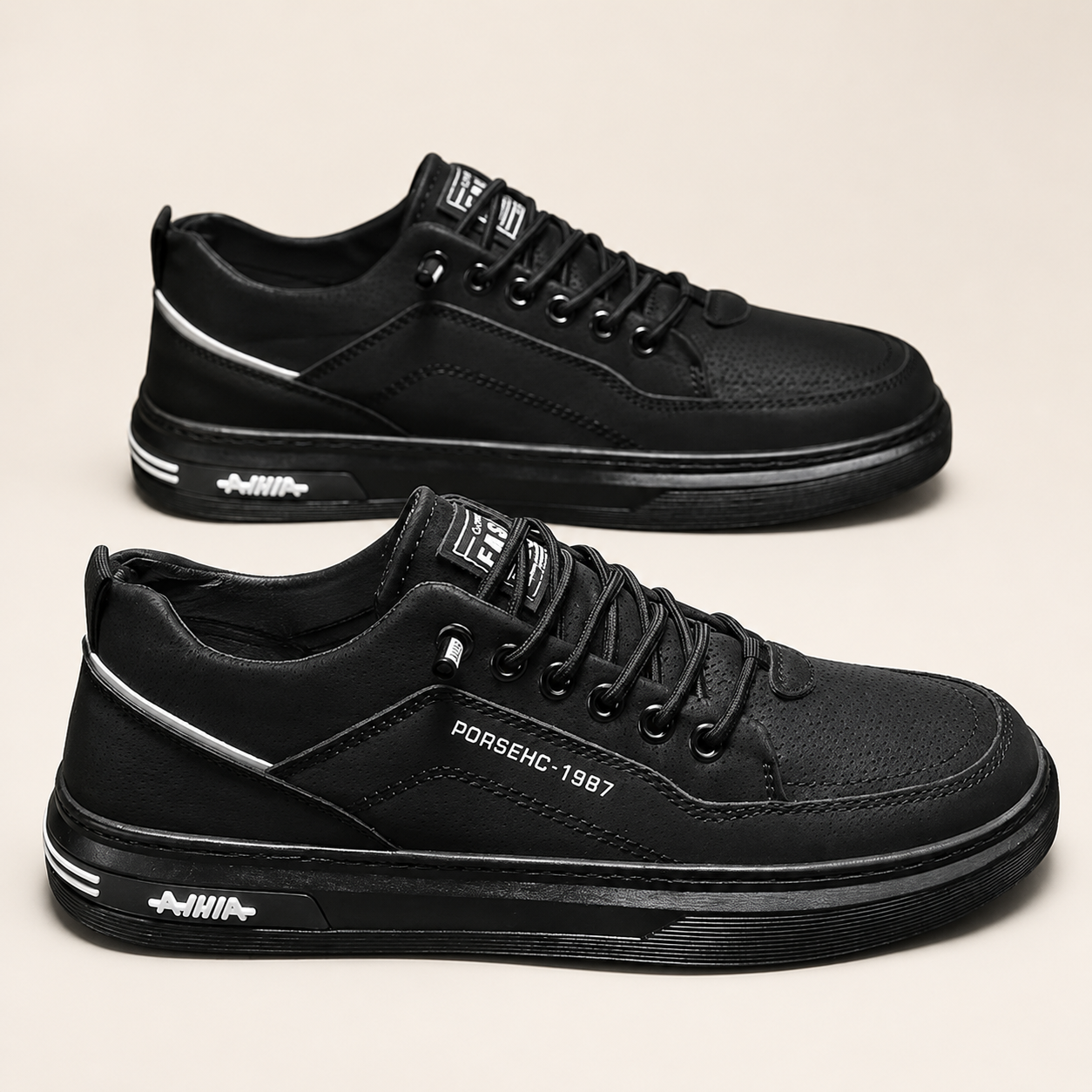 Ahia — Sneaker de Cuero Legítimo con Estilo Urbano